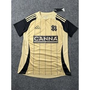 Mens Soccer Adidas Hashtag United Gold Black Jersey 2025, Size M